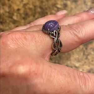 Carolyn Pollack sterling silver charoite ring